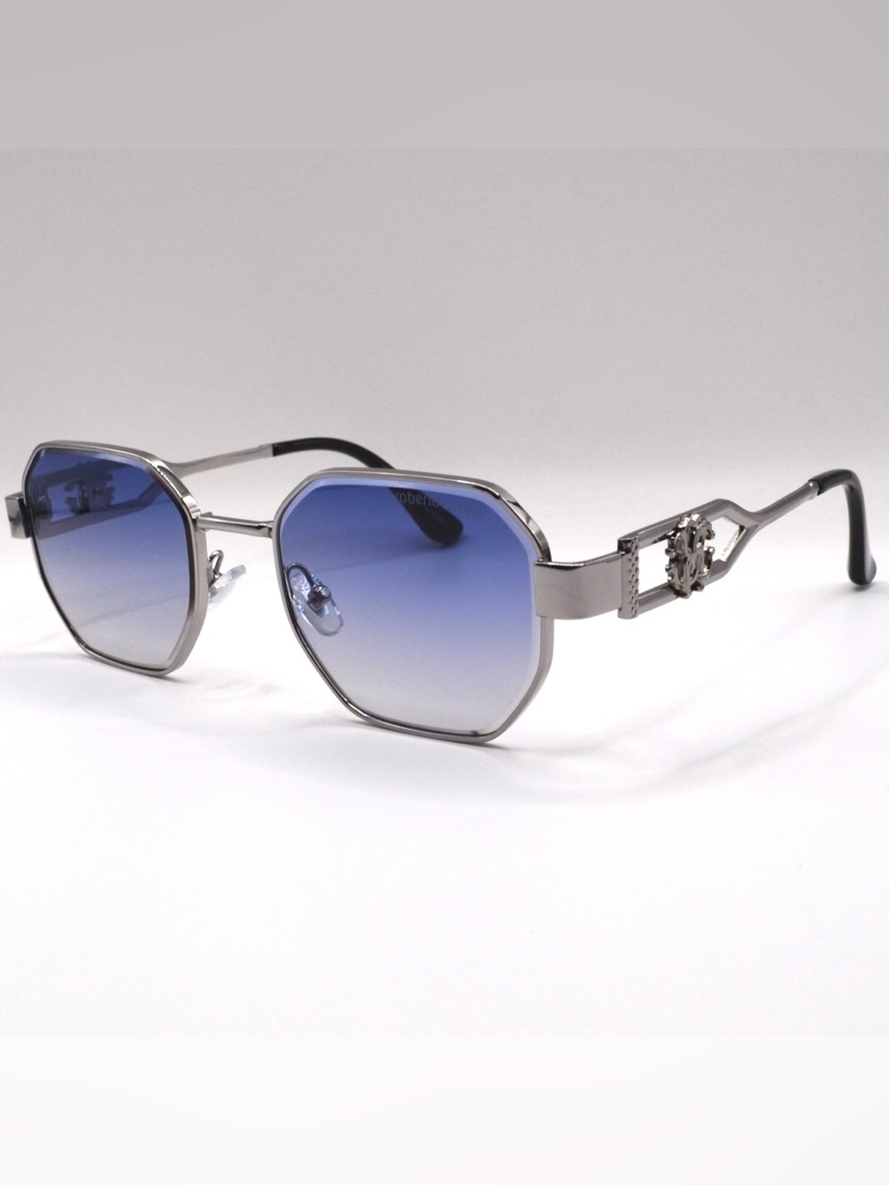Roberto Cavalli Women’s Unisex Sunglasses Silver Blue New 56-18-140
